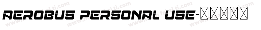 Aerobus Personal Use字体转换